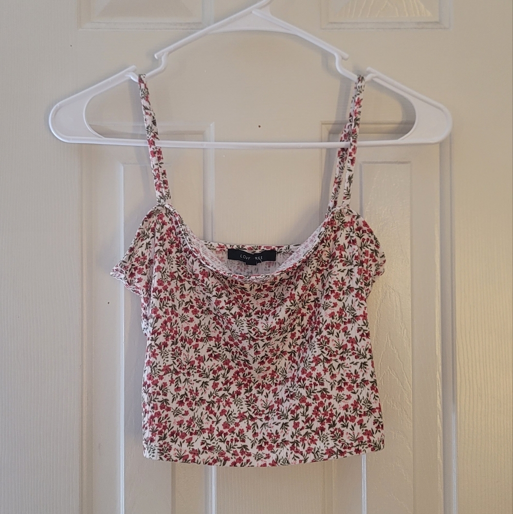 Floral crop top